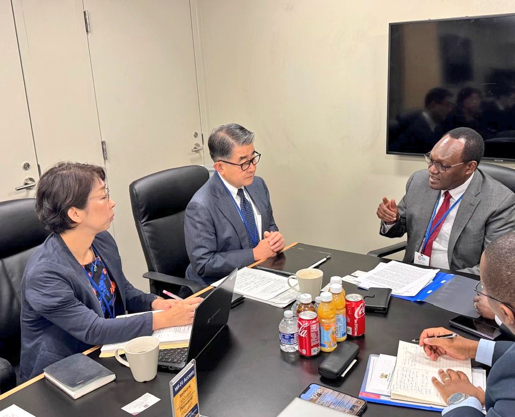 Treasury PS Kiptoo at a bilateral meeting with JICA on the sidelines of the IMF/World Bank Annual Meetings