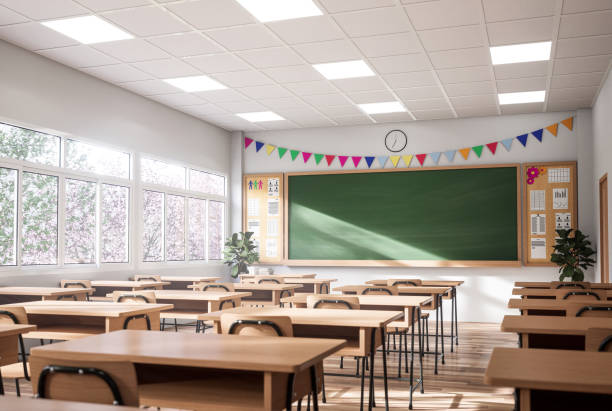 Empty Private School classroom