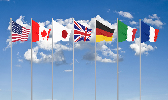 G7 flags