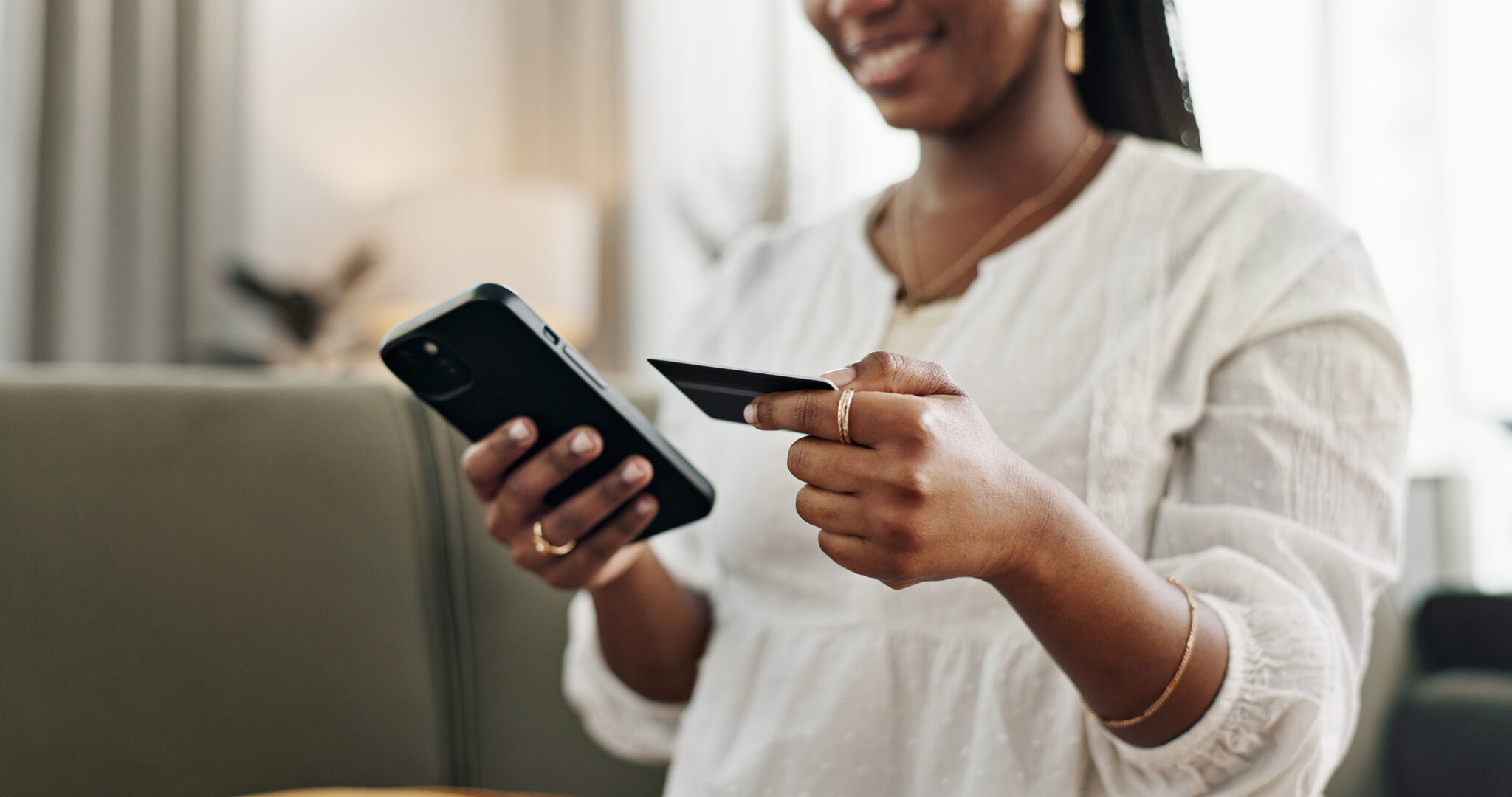 Woman Banking on her phone