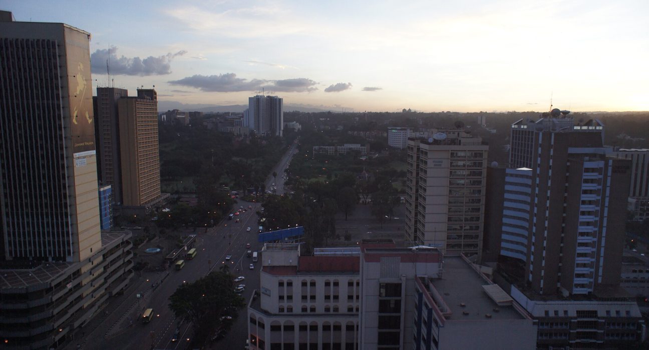 Nairobi central business district skyline
