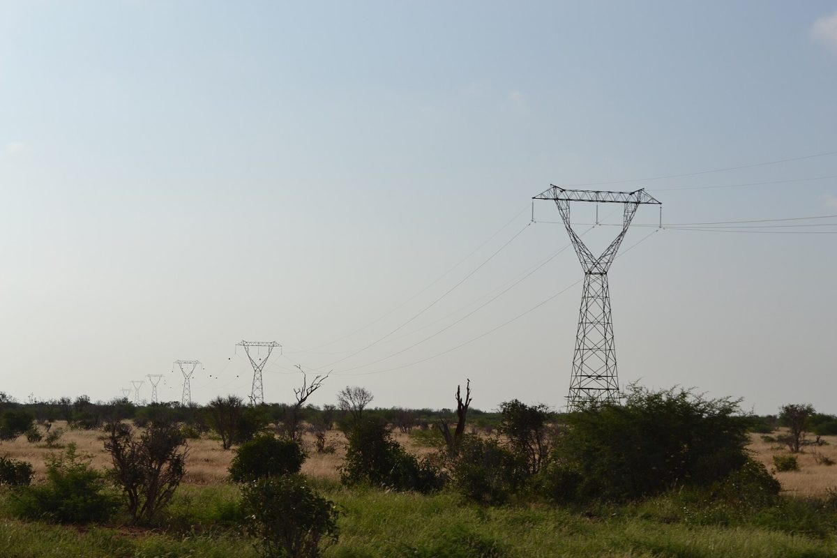 Electricity transmission line in Kenya
