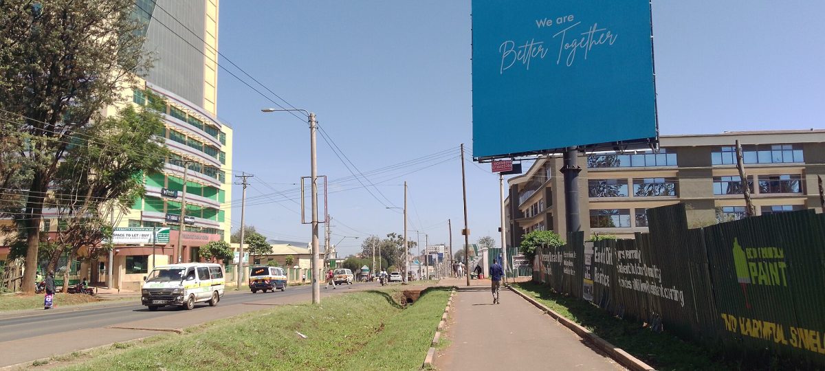 View of Eldoret CBD from the east