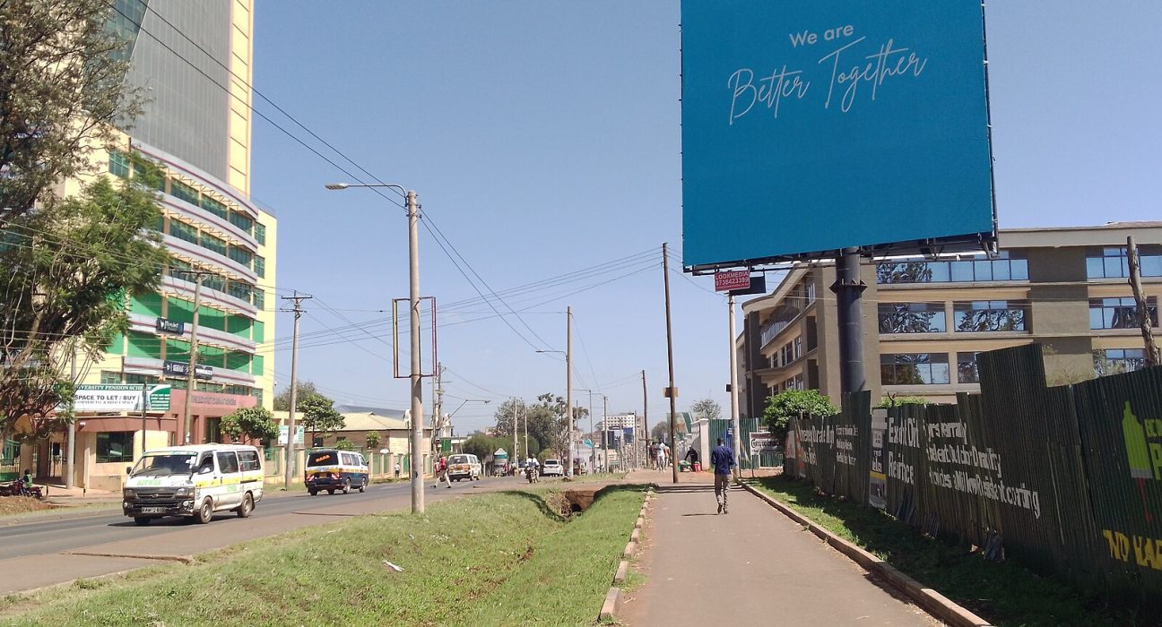 View of Eldoret CBD from the east