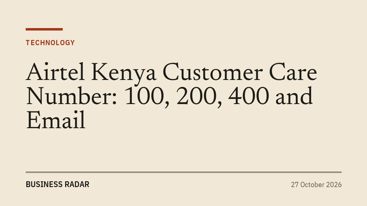 Airtel Kenya Customer Care Number: 100, 200, 400 and Email