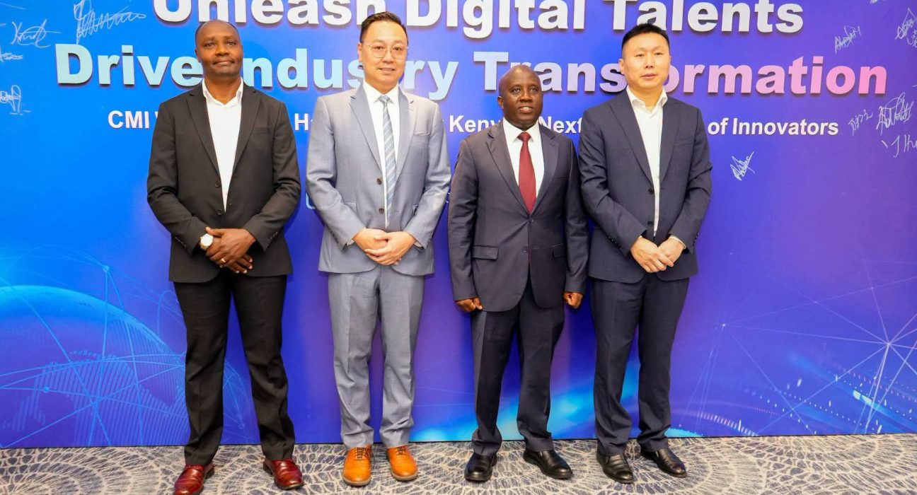 Officials at the launch of the China Mobile International student innovation programme in Nairobi