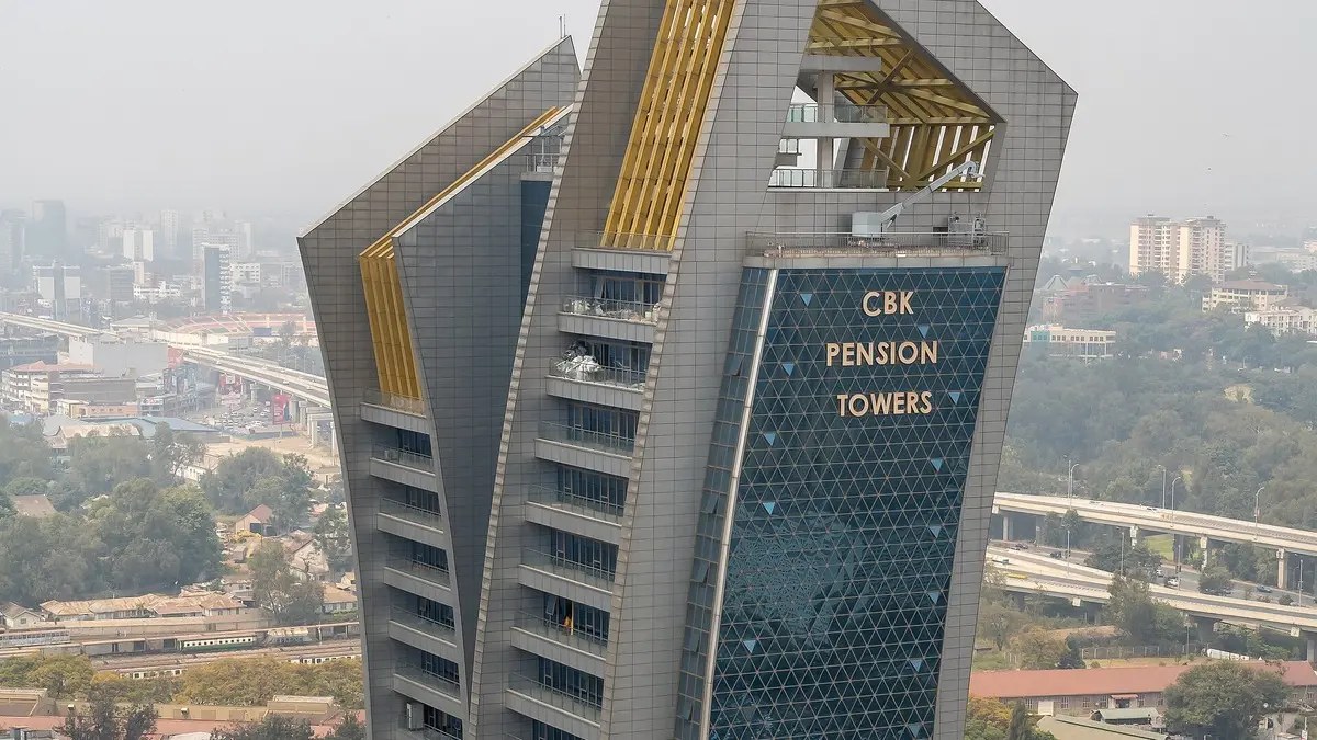 Central Bank of Kenya Pension Towers building in Nairobi