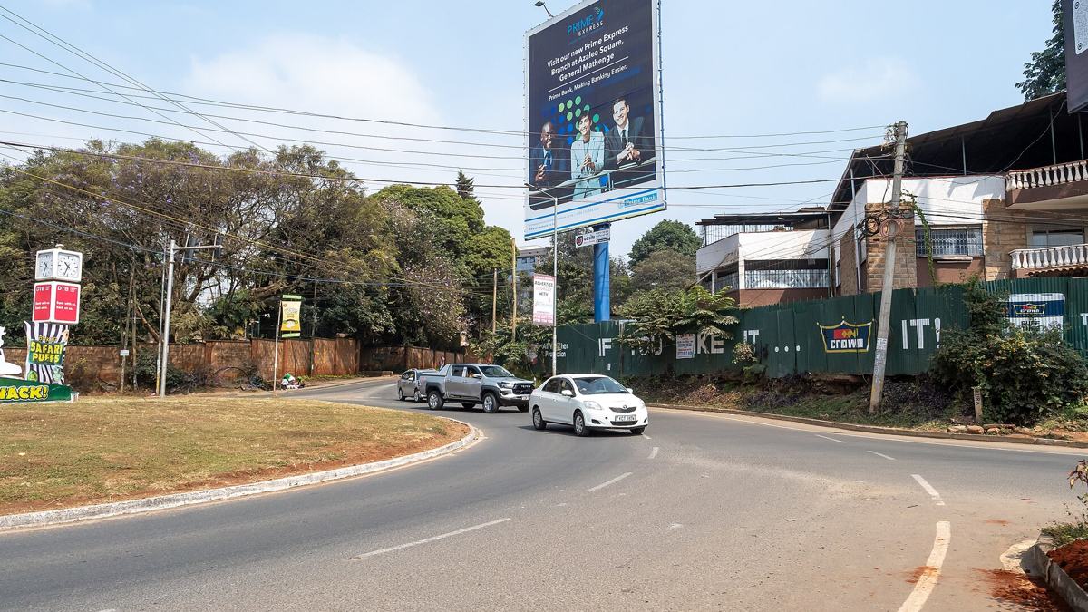 A roundabout in Parklands, Nairobi