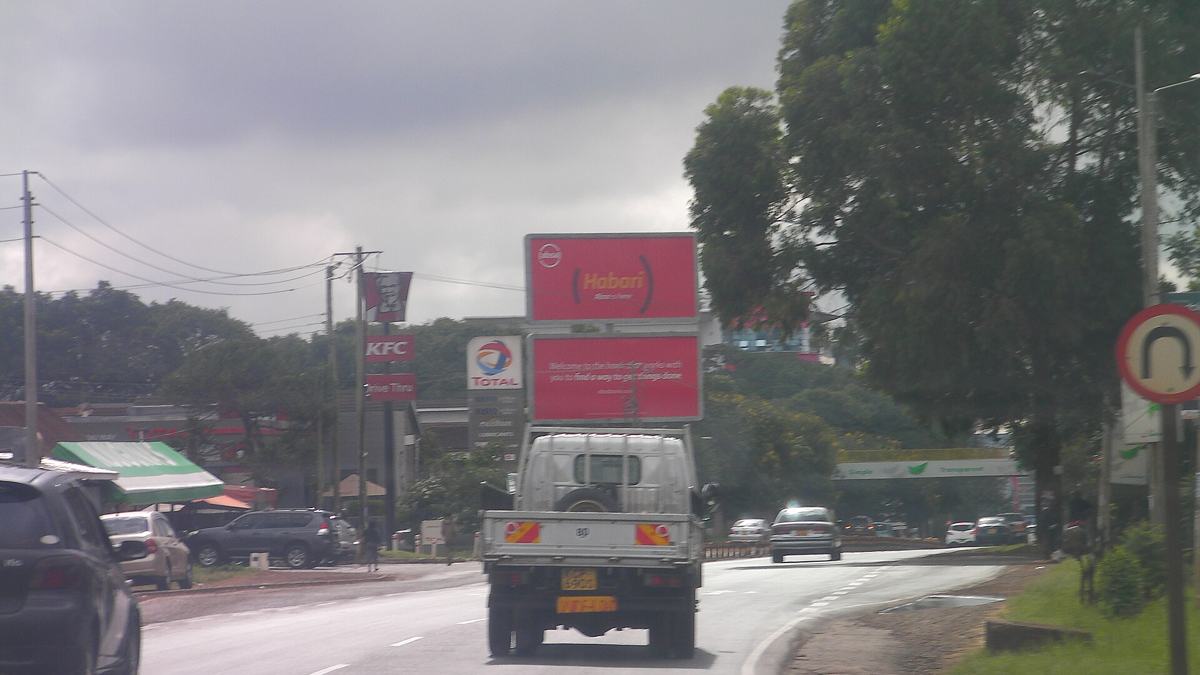 Traffic on Waiyaki Way in Nairobi, part of the James Gichuru-Rironi corridor