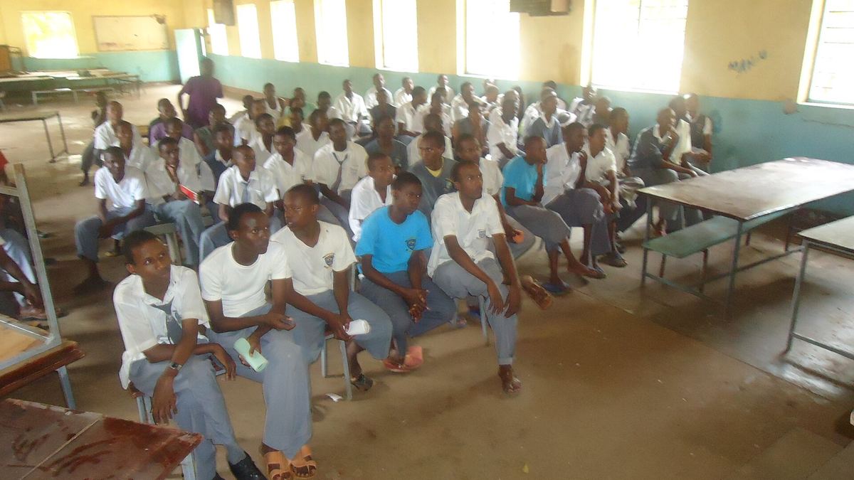 Secondary school students in a Kenyan classroom
