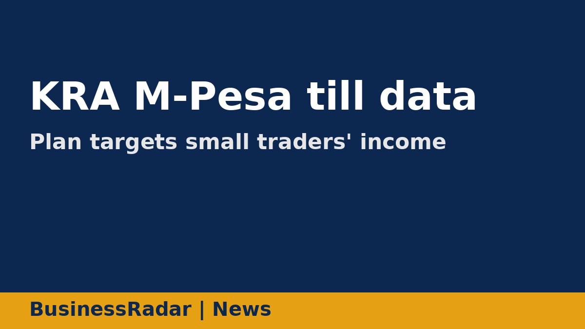 KRA M-Pesa till data