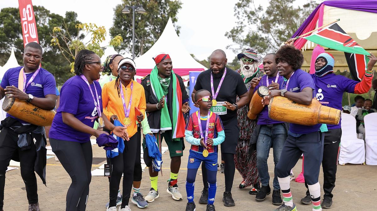 Isukuti dancers celebrating in Kenya