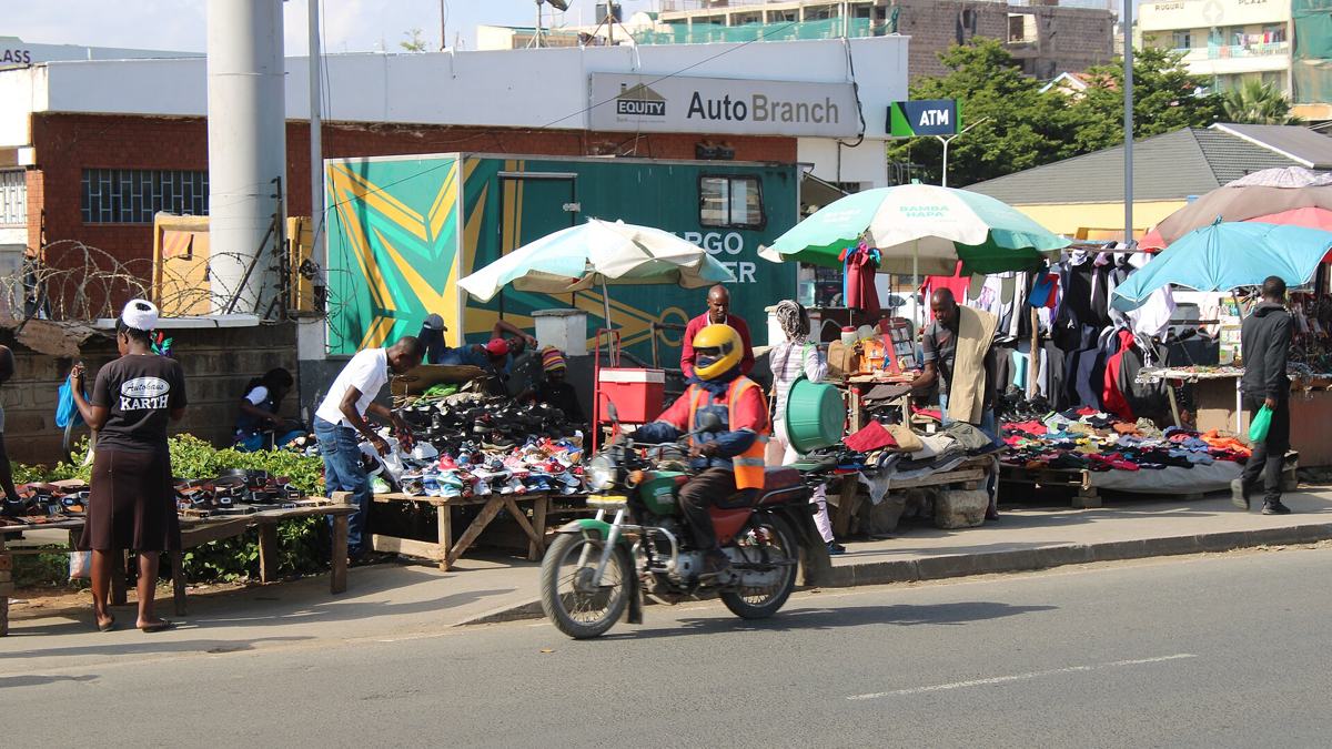 A boda boda rider in Nairobi