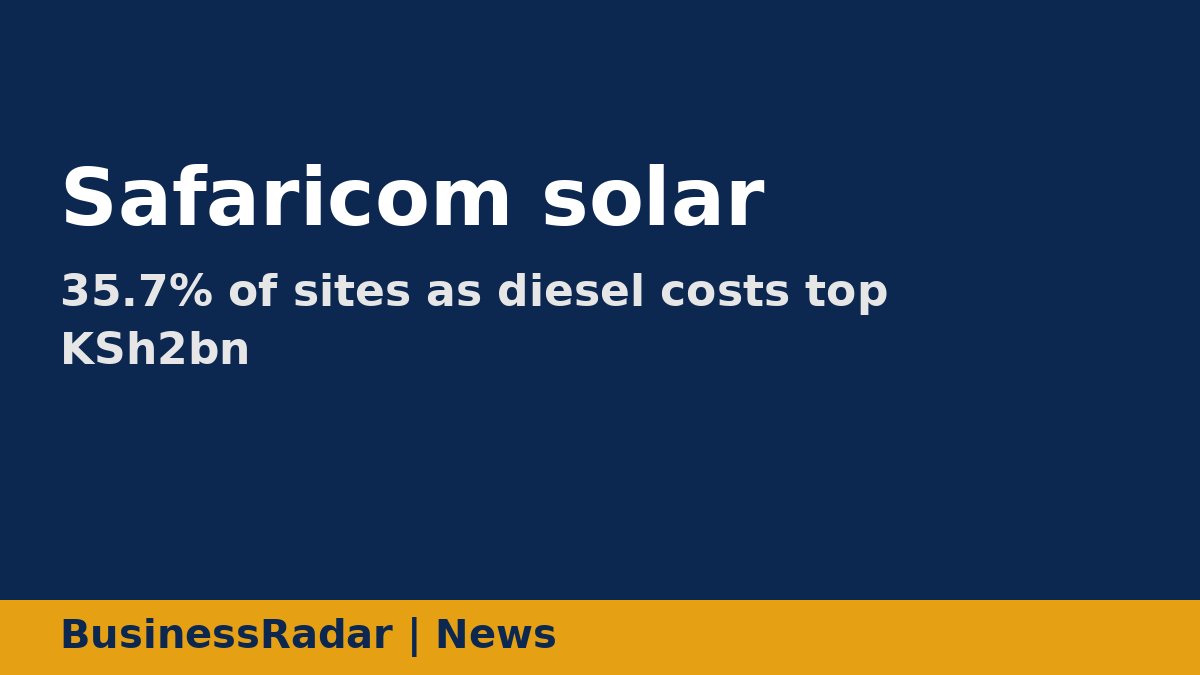 Safaricom solar