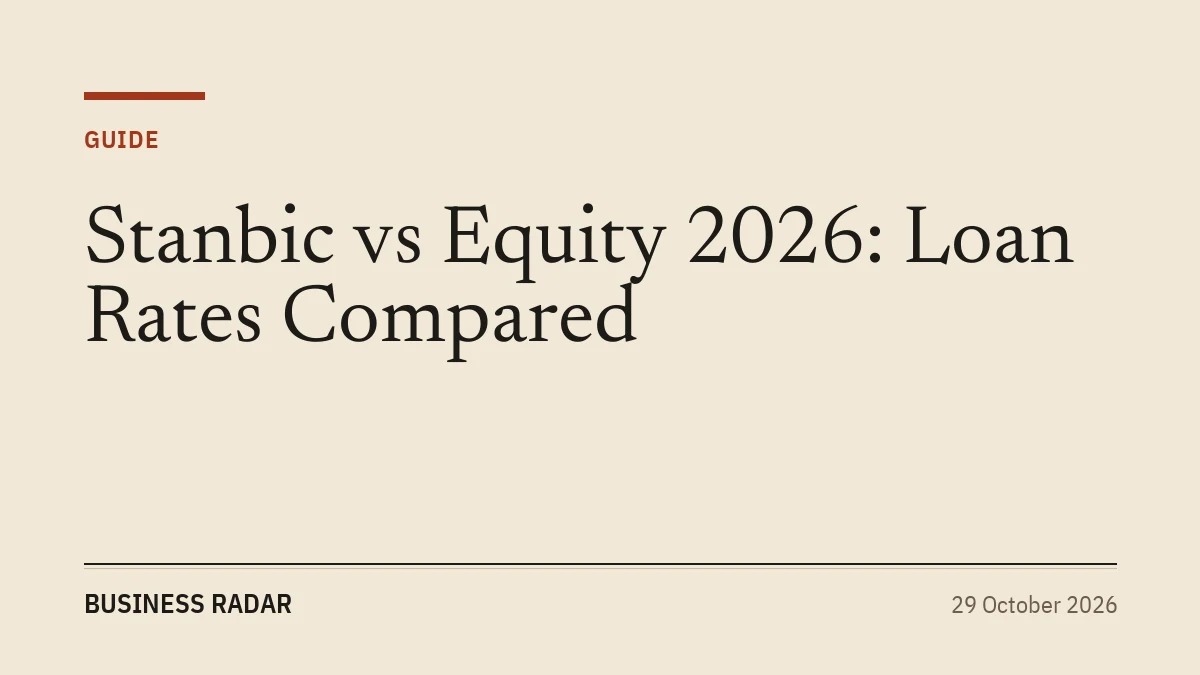 Stanbic vs Equity 2026: Loan Rates Compared